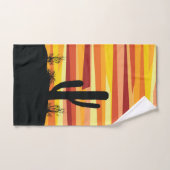 Coucher de soleil géométrique dans le désert (Serviette à main)