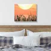 Coucher de soleil glorieux - toile d'Art numérique (Insitu(Chambre))