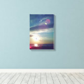 Coucher de soleil Imaginaire 4 sur toile (Insitu (Plancher de Bois))