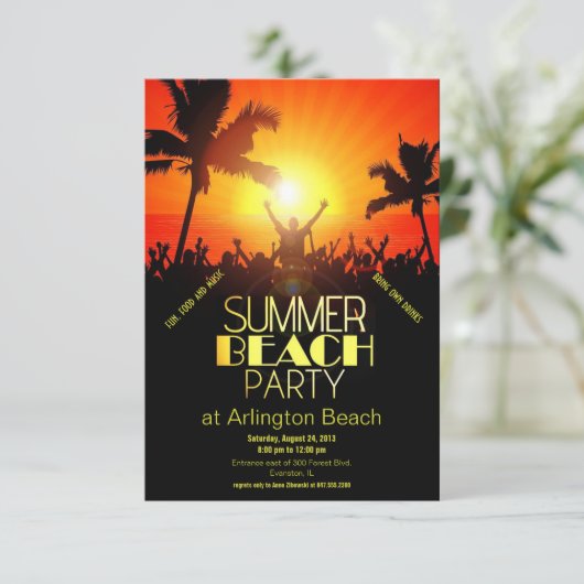 coucher de soleil invitation à la plage (Debout devant)