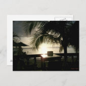 Coucher de soleil jamaïcain dans la carte postale  (Devant / Derrière)