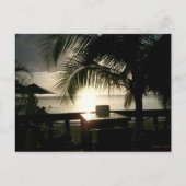 Coucher de soleil jamaïcain dans la carte postale  (Devant)