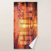 Coucher de soleil luxueux Glow Coastal (Serviette de bain)