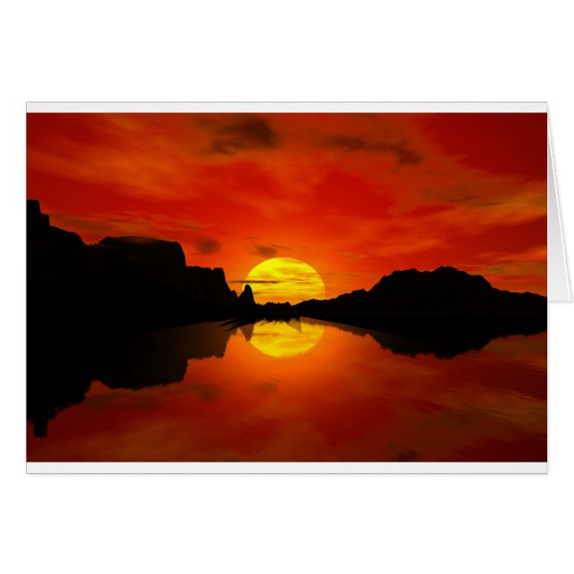 coucher de soleil magique (Devant horizontal)