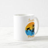 Coucher de soleil mignon en Floride Mug café (Devant droit)