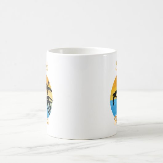 Coucher de soleil mignon en Floride Mug café (Centre)