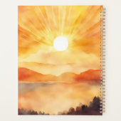 Coucher de soleil montagne aquarelle (Dos)