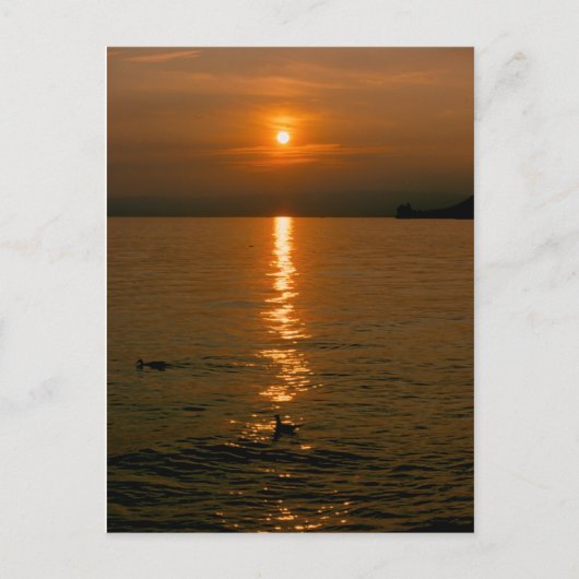 Coucher de soleil Montreux Carte postale (Devant)