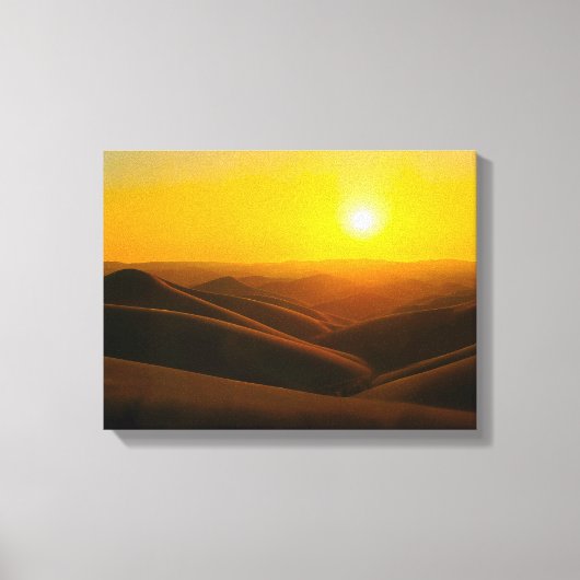 Coucher de soleil n° 1 - Impression sur toile de l (Recto)