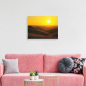 Coucher de soleil n° 1 - Impression sur toile de l (Insitu(Salon))
