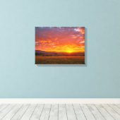Coucher de soleil n° 2, impression sur toile de la (Insitu (Plancher de Bois))