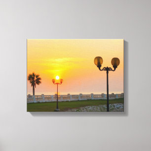 Coucher de soleil n° 4, impression sur toile de la
