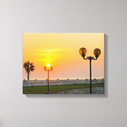 Coucher de soleil n° 4, impression sur toile de la (Recto)