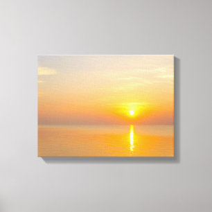 Coucher de soleil n° 5, impression sur toile de la