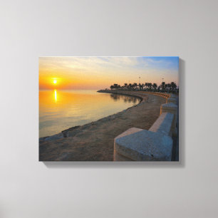 Coucher de soleil n° 6, impression sur toile de la