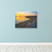 Coucher de soleil n° 6, impression sur toile de la (Insitu (Plancher de Bois))