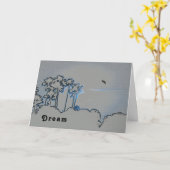 Coucher de soleil numérique de la carte de retrait (Fleur jaune)