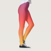 Coucher de soleil Ombre Art Leggings (Droite)