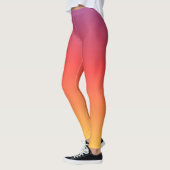 Coucher de soleil Ombre Art Leggings (Gauche)