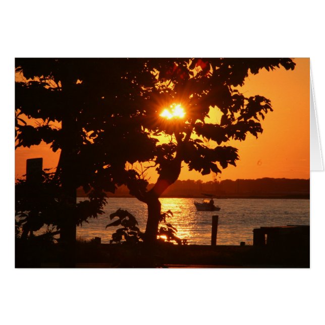 Coucher de soleil orange (Devant Horizontal)