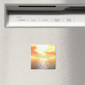 Coucher De Soleil Orange Inspirant Sur Aimant Mer  (In Situ (Lave-vaisselle))