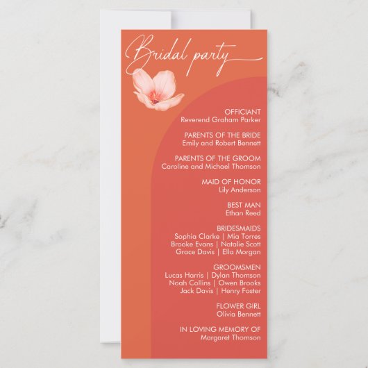 Coucher de soleil orange vierge Verona programme d (Dos)