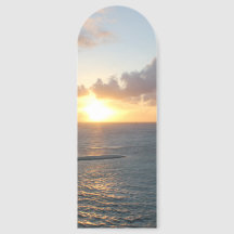 Coucher de soleil Pittoresque d'Aruba sur la mer d