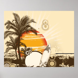 Coucher de soleil - Poster