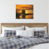Coucher de soleil près de l'impression de toile Yi (Insitu(Chambre))