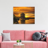 Coucher de soleil près de l'impression de toile Yi (Insitu(Salon))