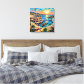 Coucher de soleil Pula Arena Évasion Côtière Toile (Insitu(Chambre))