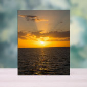 Coucher de soleil radieux sur l'océan (Neutre)