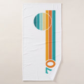 Coucher de soleil rétro 70 (Serviette de bain)