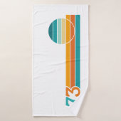 Coucher de soleil rétro 73 (Serviette de bain)