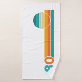 Coucher de soleil rétro 80 (Serviette de bain)