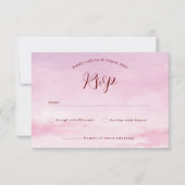 Coucher de soleil romantique faire-part de mariage (Devant)