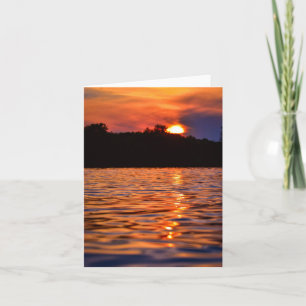 Coucher de soleil rouge