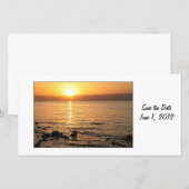 Coucher de soleil Sauvez le Carte photo du jour (Devant / Derrière)