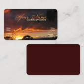 Coucher de soleil Skyscape 2 Carte de visite (Devant / Derrière)