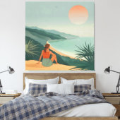 Coucher de soleil Solitude – Impression de vue côt (Insitu(Chambre))