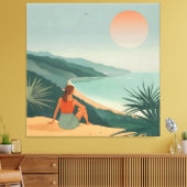 Coucher de soleil Solitude – Impression de vue côt (Insitu(Salon))