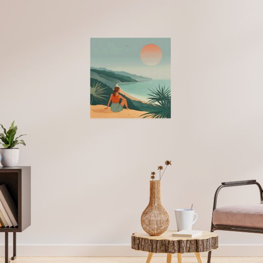 Coucher de soleil Solitude – Impression de vue côt (Salon 3)