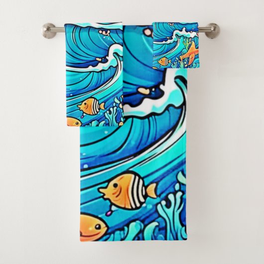 Coucher de soleil sous-marin vibrant (En situation)