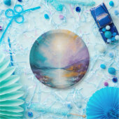 "Coucher de soleil splendide : Assiettes en papier (Fête)