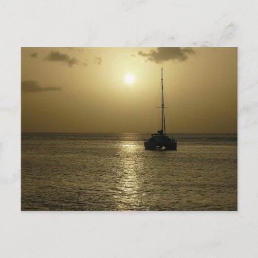 Coucher de Soleil (Sunset) - Martinique, FWI Briefkaart (Voorkant)