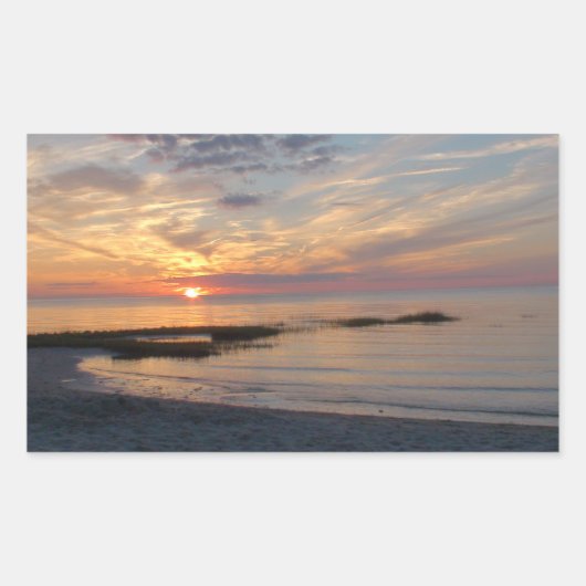 Coucher de soleil sur Cape Cod Photo Stickers (Devant)