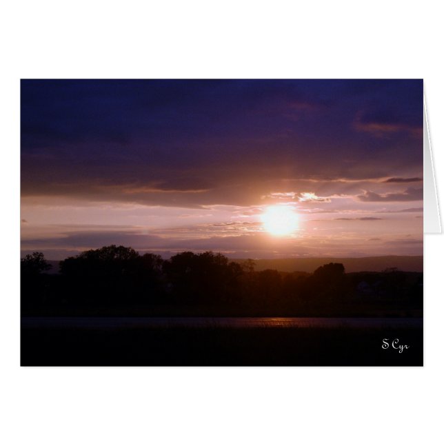 Coucher de soleil sur Connecticut, S Cyr (Devant Horizontal)
