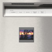 Coucher de soleil sur Island Lakes Magnet (In Situ (Lave-vaisselle))