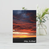 Coucher de soleil sur Islay, carte écossaise (Debout devant)