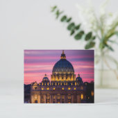 Coucher de soleil sur la carte postale de la Cité (Debout devant)